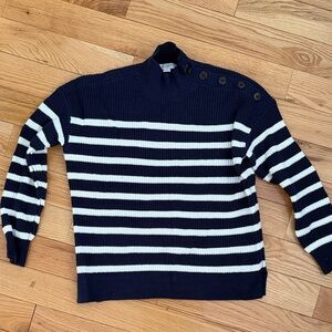 NWOT LOFT Navy and White Striped women’s sweater Sweater